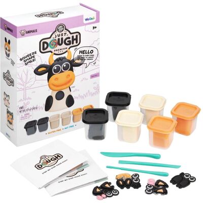Just, Modelliermasse, Dough, Cow Dough pack 6x57g (40377) Just, Modelliermasse, Dough, Cow Dough pack 6x57g (40377)