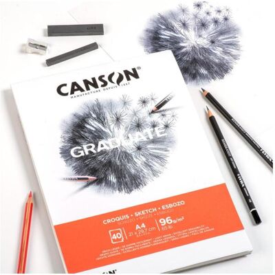 Canson, Heft + Block, Studienblock GRADUATE SKIZZE, DIN A3 (A3, Blanko) Canson, Heft + Block, Studienblock GRADUATE SKIZZE, DIN A3 (A3, Blanko)
