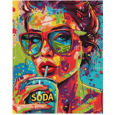 Ideyka - Mädchen mit Limonade - Painting by Numbers Kit Ideyka - Mädchen mit Limonade - Painting by Numbers Kit