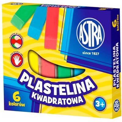 Bertus, Modelliermasse, Quadratisches Plastilin, 6 Farben ASTRA Bertus, Modelliermasse, Quadratisches Plastilin, 6 Farben ASTRA