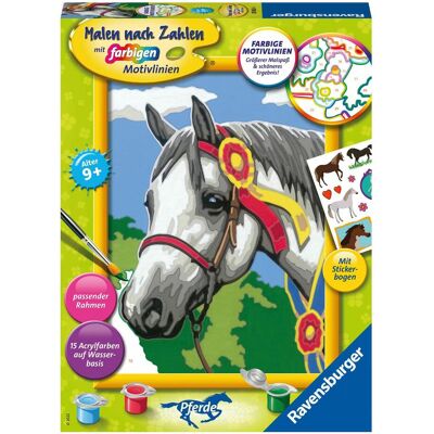 Ravensburger Malen nach Zahlen 20063 - Stolzes Turnierpferd – Kinder ab 9 Jahren Ravensburger Malen nach Zahlen 20063 - Stolzes Turnierpferd – Kinder ab 9 Jahren