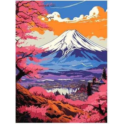 Ideyka Malen nach Zahlen - Magischer Fuji Ideyka Malen nach Zahlen - Magischer Fuji