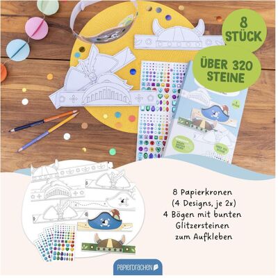 Papierdrachen Bastelset Papierhelme und -hüte Kämpfer Papierdrachen Bastelset Papierhelme und -hüte Kämpfer