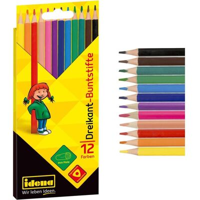 Idena, Malstifte, Buntstifte dreikant 12er FSC100% (12x) Idena, Malstifte, Buntstifte dreikant 12er FSC100% (12x)