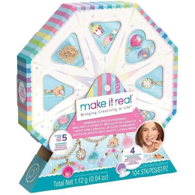 Make it Real Machen Sie es wahr – Sweet Spin Carnival Lipgloss-Armbänder-Set Make it Real Machen Sie es wahr – Sweet Spin Carnival Lipgloss-Armbänder-Set