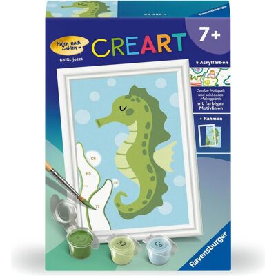 Ravensburger Creart - Malen Nach Zahlen 23950 - Fröhliches Seepferdchen - Kinder ab 7 Jahren Ravensburger Creart - Malen Nach Zahlen 23950 - Fröhliches Seepferdchen - Kinder ab 7 Jahren