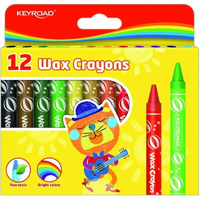Keyroad, Malstifte, Buntstifte, 11x100mm, 12 stk., anhänger, farbmischung (12x) Keyroad, Malstifte, Buntstifte, 11x100mm, 12 stk., anhänger, farbmischung (12x)