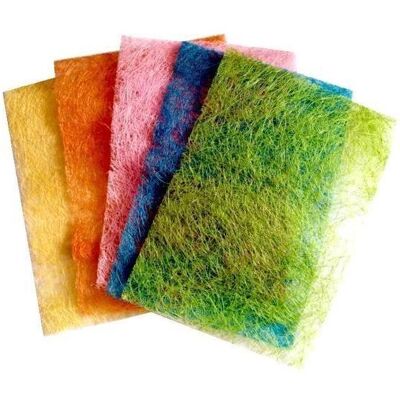 Office Products Brokat-Sisal 22x33cm 5 Stück, Pastellmischung Office Products Brokat-Sisal 22x33cm 5 Stück, Pastellmischung