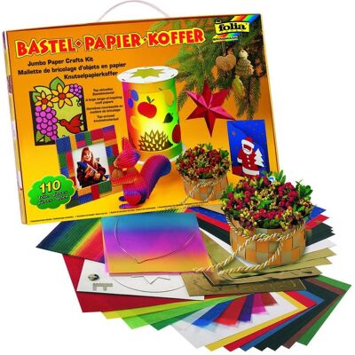 Folia Bastelpapier-Koffer 110 Teile Herbst/Weihn. Folia Bastelpapier-Koffer 110 Teile Herbst/Weihn.