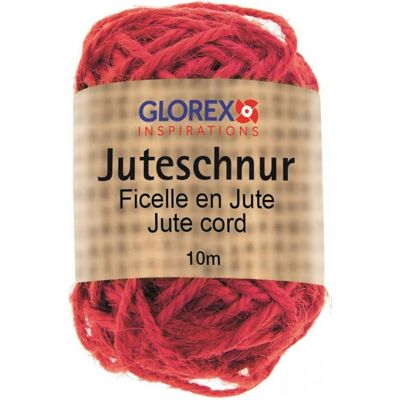 Glorex Juteschnur, Garn + Wolle, Rot Glorex Juteschnur, Garn + Wolle, Rot
