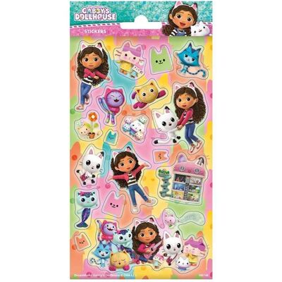 Gabby's Dollhouse, Sticker, Aufkleber Gabby's Puppenhaus Glitzer Gabby's Dollhouse, Sticker, Aufkleber Gabby's Puppenhaus Glitzer