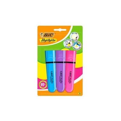 Bic, Marker, Zakreślacz Flat Neon mix 3szt (3x) Bic, Marker, Zakreślacz Flat Neon mix 3szt (3x)