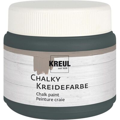 Kreul, Künstlerfarbe + Bastelfarbe, Kreidefarbe Chalky, Volcanic Grey, 150 ml (150 ml) Kreul, Künstlerfarbe + Bastelfarbe, Kreidefarbe Chalky, Volcanic Grey, 150 ml (150 ml)