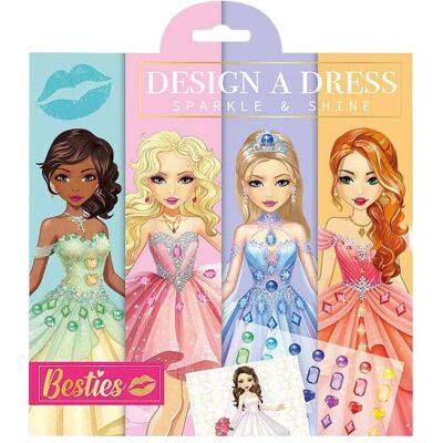 Grafix Beste Freundinnen entwerfen ein Kleid – 21,5 x 21,5 cm Grafix Beste Freundinnen entwerfen ein Kleid – 21,5 x 21,5 cm