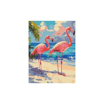 Ideyka Malen nach Zahlen - Rosa Flamingos 30x40cm Ideyka Malen nach Zahlen - Rosa Flamingos 30x40cm