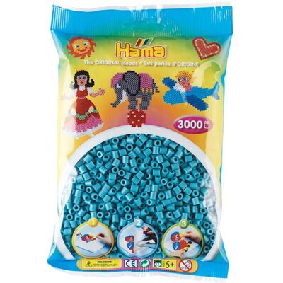 Toymax Hama midi perler 3000stk turkis Toymax Hama midi perler 3000stk turkis