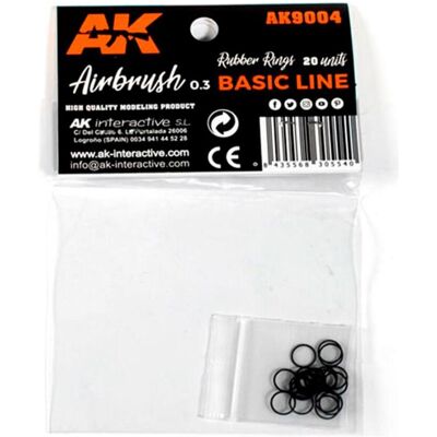 AK Interactive Rubber Rings - 20 units (Airbrush Basic Line 0.3) AK Interactive Rubber Rings - 20 units (Airbrush Basic Line 0.3)