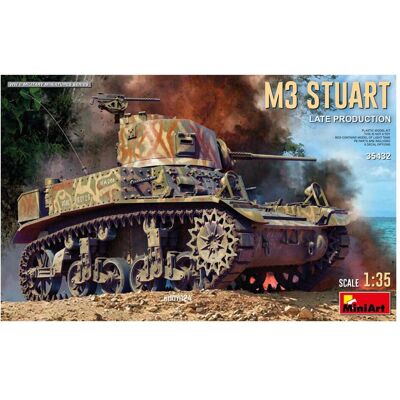 Mini art 1:35 M3 Stuart Light Tank. Late Prod. Mini art 1:35 M3 Stuart Light Tank. Late Prod.