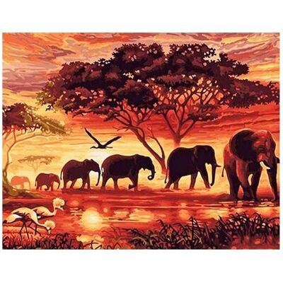 Magni Diamond Painting Elefanten 50x40cm Magni Diamond Painting Elefanten 50x40cm