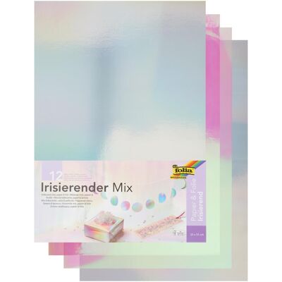 Irideszierendes Papier - 12 Blatt Pack Irideszierendes Papier - 12 Blatt Pack