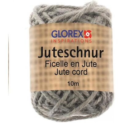 Glorex Juteschnur 10m grau, Garn + Wolle, Grau Glorex Juteschnur 10m grau, Garn + Wolle, Grau
