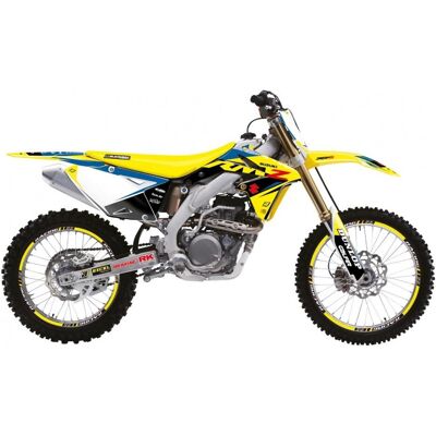 Blackbird, Sticker, Aufkleber-Set Suzuki RMZ 450 '08-'17 DREAM 5 Farben Blau Gelb Schwarz Blackbird, Sticker, Aufkleber-Set Suzuki RMZ 450 '08-'17 DREAM 5 Farben Blau Gelb Schwarz