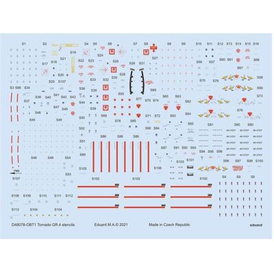 Eduard Tornado GR.4 stencils 1/48 for REVELL Eduard Tornado GR.4 stencils 1/48 for REVELL