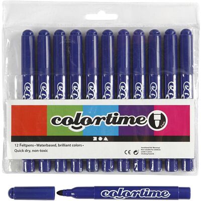 Creativ Company, Marker, Donkerblauw Jumbo Stiften, 12st. (12x) Creativ Company, Marker, Donkerblauw Jumbo Stiften, 12st. (12x)