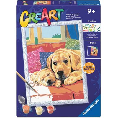 Ravensburger CreArt - Malen nach Zahlen - Hundeliebe Ravensburger CreArt - Malen nach Zahlen - Hundeliebe