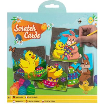 Grafix Kratzkunst Ostern, 4pcs Grafix Kratzkunst Ostern, 4pcs