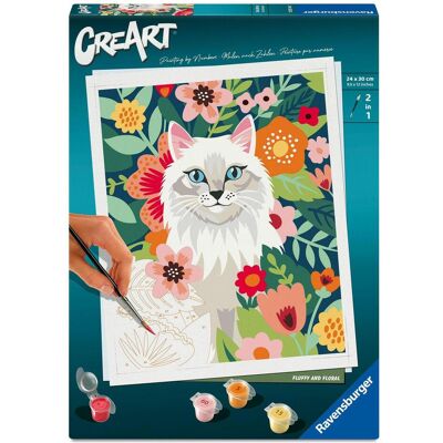 Ravensburger CreArt - Malen nach Zahlen - Flauschig und Blühend Ravensburger CreArt - Malen nach Zahlen - Flauschig und Blühend