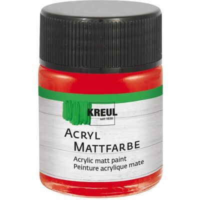 Kreul, Künstlerfarbe + Bastelfarbe, Acryl Mattfarbe Brilliantrot 50ml (50 ml) Kreul, Künstlerfarbe + Bastelfarbe, Acryl Mattfarbe Brilliantrot 50ml (50 ml)