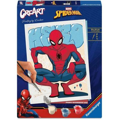 Ravensburger CreArt, Malen nach Zahlen Adults Trend Marvel Der ultimative Spider-Man - Held der Nac Ravensburger CreArt, Malen nach Zahlen Adults Trend Marvel Der ultimative Spider-Man - Held der Nac