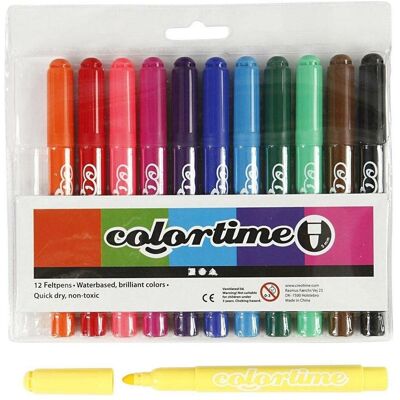 Creativ Company, Marker, Dikke Stiften, 12st. (12x) Creativ Company, Marker, Dikke Stiften, 12st. (12x)