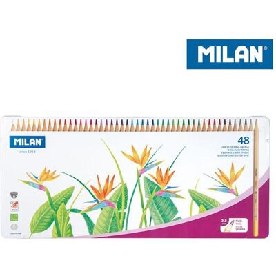 Milan, Malstifte, Sechskant-Buntstifte 48 Farben 0726148 S. 1 (48x) Milan, Malstifte, Sechskant-Buntstifte 48 Farben 0726148 S. 1 (48x)