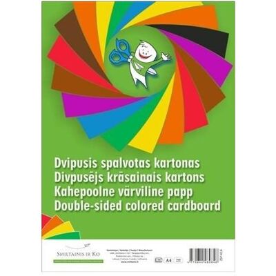 ART Bastelpapier, Cardboard SMLT, A4, 190 g, color, both sided, (16) 0708-100 (190 g/m²) ART Bastelpapier, Cardboard SMLT, A4, 190 g, color, both sided, (16) 0708-100 (190 g/m²)