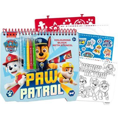 Toi-Toys, Mal Zubehör, Paw Patrol Malbuch mit Schablone Aufkleber Stifte Toi-Toys, Mal Zubehör, Paw Patrol Malbuch mit Schablone Aufkleber Stifte