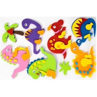 Andy, Sticker, 3D Dinosaurier Schaumstoffaufkleber 8 Stk (8 Sticker) Andy, Sticker, 3D Dinosaurier Schaumstoffaufkleber 8 Stk (8 Sticker)