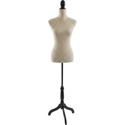 Relaxdays Schneiderpuppe, Nähzubehör, Beige, Schwarz Relaxdays Schneiderpuppe, Nähzubehör, Beige, Schwarz
