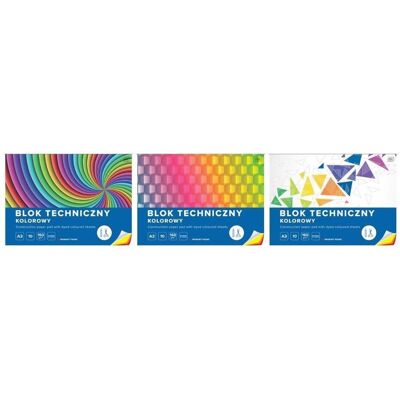 Interdruk - Colored technical drawing pad - A3 - Zeichenblock Interdruk - Colored technical drawing pad - A3 - Zeichenblock