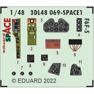 Eduard F6F-5 SPACE 1/48 Eduard F6F-5 SPACE 1/48