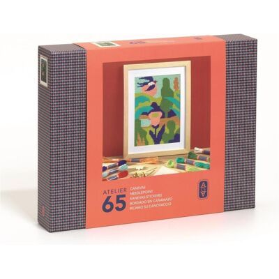 Djeco Atelier 65, Kanvas-Stickerei, Handarbeitsset, Mehrfarbig Djeco Atelier 65, Kanvas-Stickerei, Handarbeitsset, Mehrfarbig