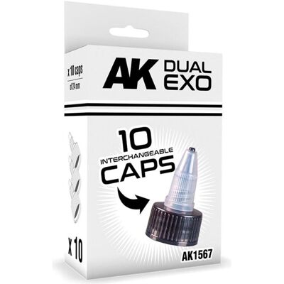AK Interactive SET BLACK CAPS (24mm diameter) AK Interactive SET BLACK CAPS (24mm diameter)