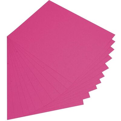 Folia, Bastelpapier, Tonpapier, (B)500 x (H)700 mm, 130 g/qm, pink (130 g/m², 10x) Folia, Bastelpapier, Tonpapier, (B)500 x (H)700 mm, 130 g/qm, pink (130 g/m², 10x)