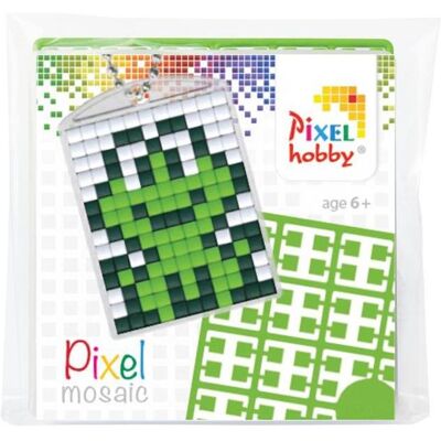 Magni Pixel P23011 Mosaik Medaillon Frosch, Schlüsselanhänger für Kinder zum Selbstgestalten, kinderleicht Magni Pixel P23011 Mosaik Medaillon Frosch, Schlüsselanhänger für Kinder zum Selbstgestalten, kinderleicht