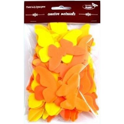 Teka Gelb-Orange Schmetterlinge 52 Stk Teka Gelb-Orange Schmetterlinge 52 Stk