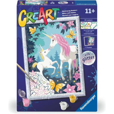 Ravensburger CreArt Serie D Klassisch - Glitzer Einhörner Ravensburger CreArt Serie D Klassisch - Glitzer Einhörner