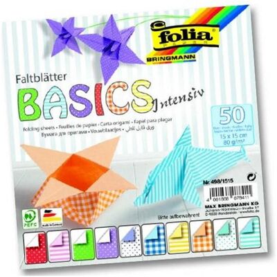 Folia, Bastelpapier, Faltblätter Basic intensiv (80 g/m², 50x) Folia, Bastelpapier, Faltblätter Basic intensiv (80 g/m², 50x)