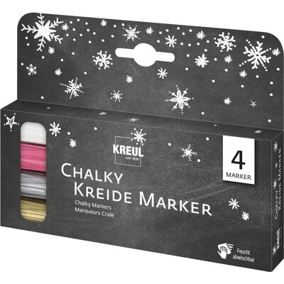Mgb, Marker, KREUL Chalky Kreidemarker medium Winter 4er Set (4x) Mgb, Marker, KREUL Chalky Kreidemarker medium Winter 4er Set (4x)