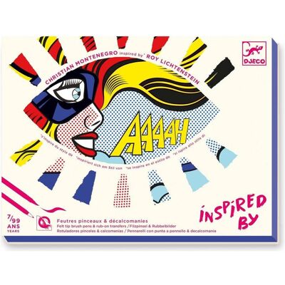 Djeco Kunst-Inspirations-Set - Roy Lichtenstein Djeco Kunst-Inspirations-Set - Roy Lichtenstein